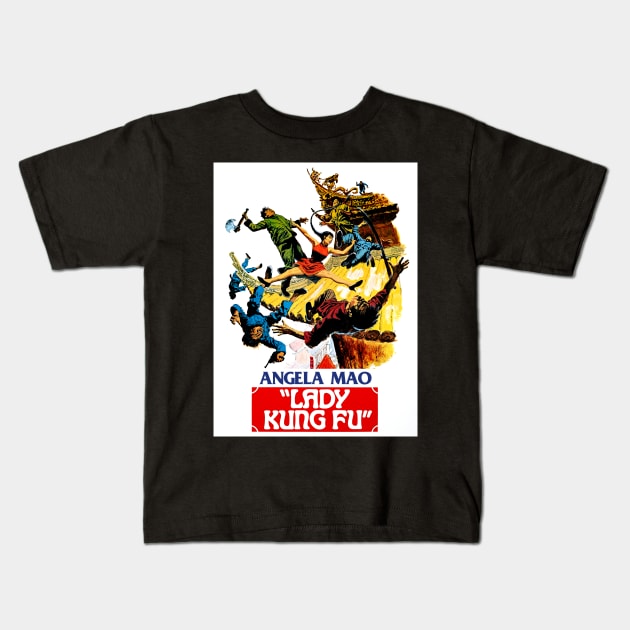 Lady Kung Fu (1973) Kids T-Shirt by Scum & Villainy